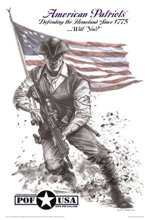 POF-USA original Minuteman American Patriots Poster