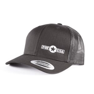 POF-USA Black Snap Back Hat
