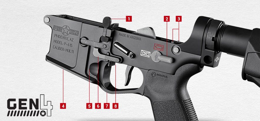 P415 Edge Pistol Pof Usa Reliable Gas Piston Weapon Systems