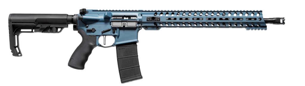 16" Blue Titanium direct impingement 5.56x45 NATO Wonder Rifle