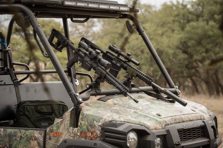 Rogue Rifles on a Kawasaki Mule PRO FXT in Texas