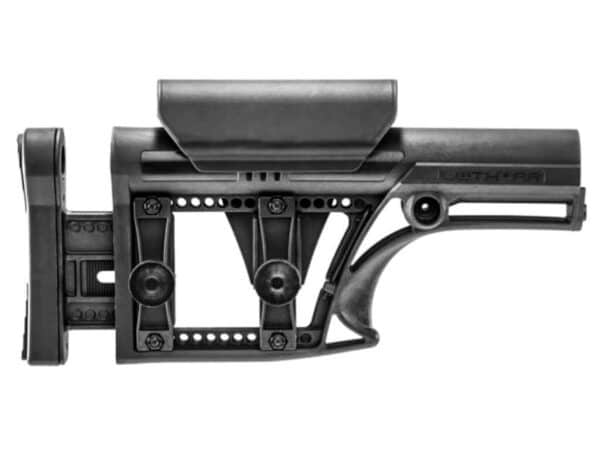 Black LUTH-AR MBA-1 Adjustable Rifle Stock