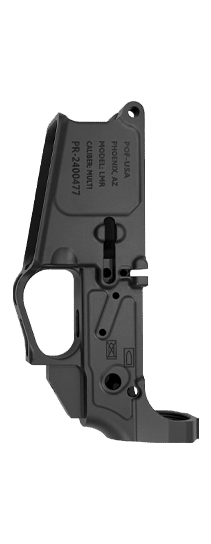 Black Anodize Stripped Rogue Lower Receiver.